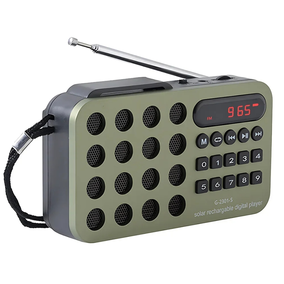 Emergency Radio Solar - Mini Portable Pocket FM Radio Solar