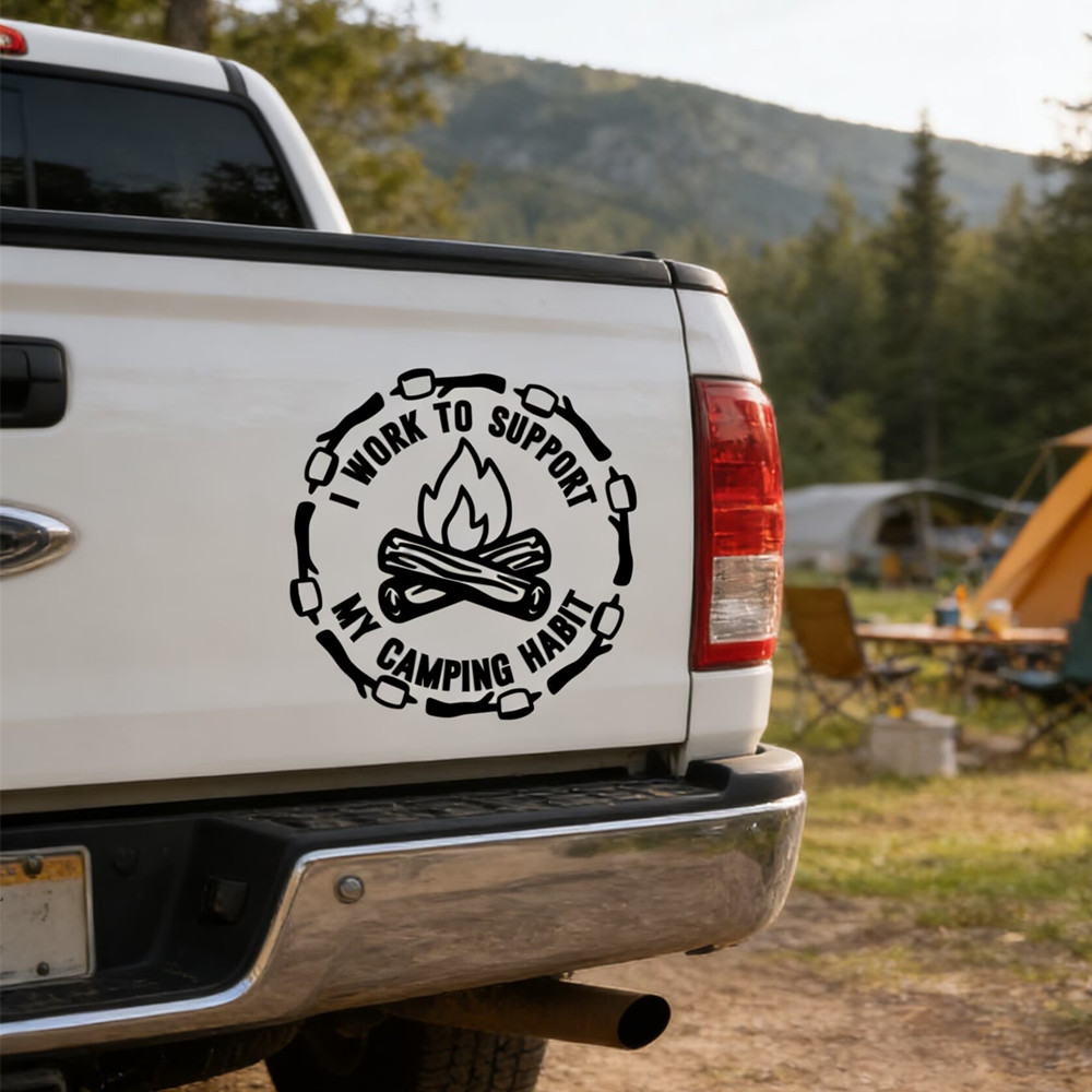 Funny Camping Quote Car Sticke - Outdoor Adventure Quotes recension och pris