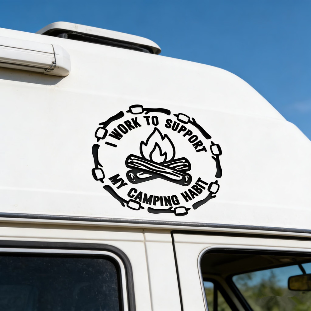 Funny Camping Quote Car Sticke - Outdoor Adventure Quotes recension och pris