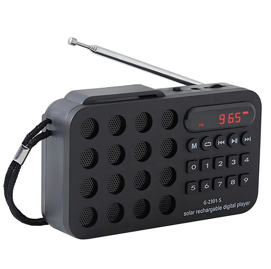 Mini Portable Pocket FM Radio  - Emergency Radio Solar recension och pris