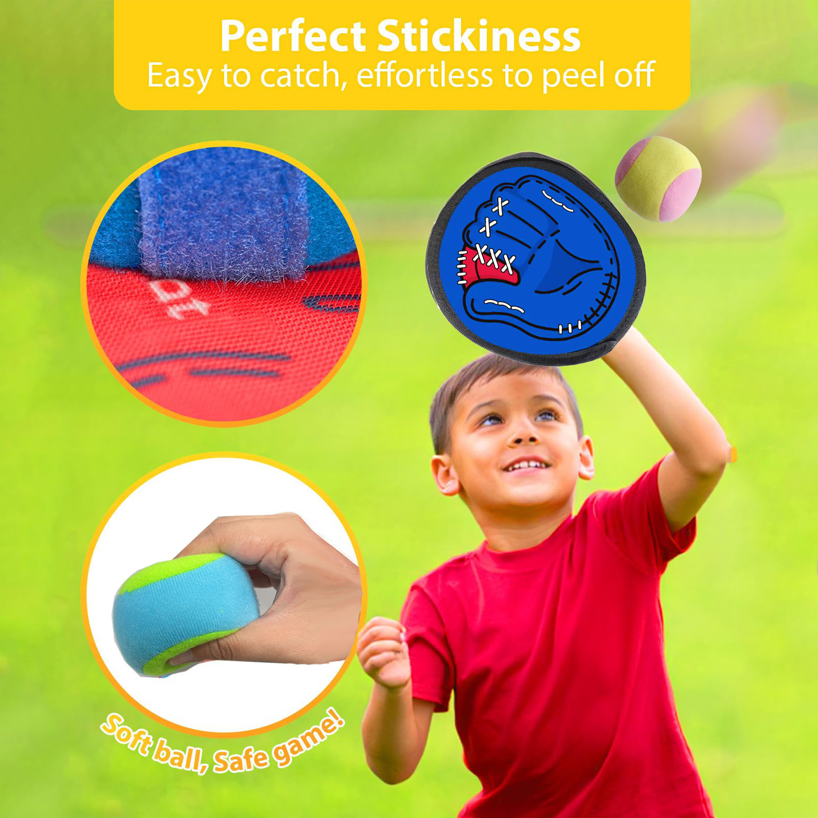 4Set Kids Sucker Sticky Ball T - Outdoor Adventure Game recension och pris