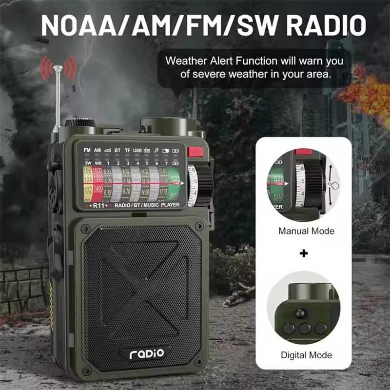 Hand-operated Emergency Solar  - Emergency Radio Solar recension och pris