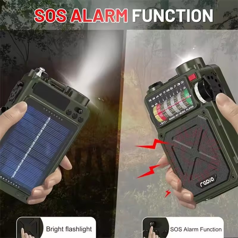 Hand-operated Emergency Solar  - Emergency Radio Solar recension och pris