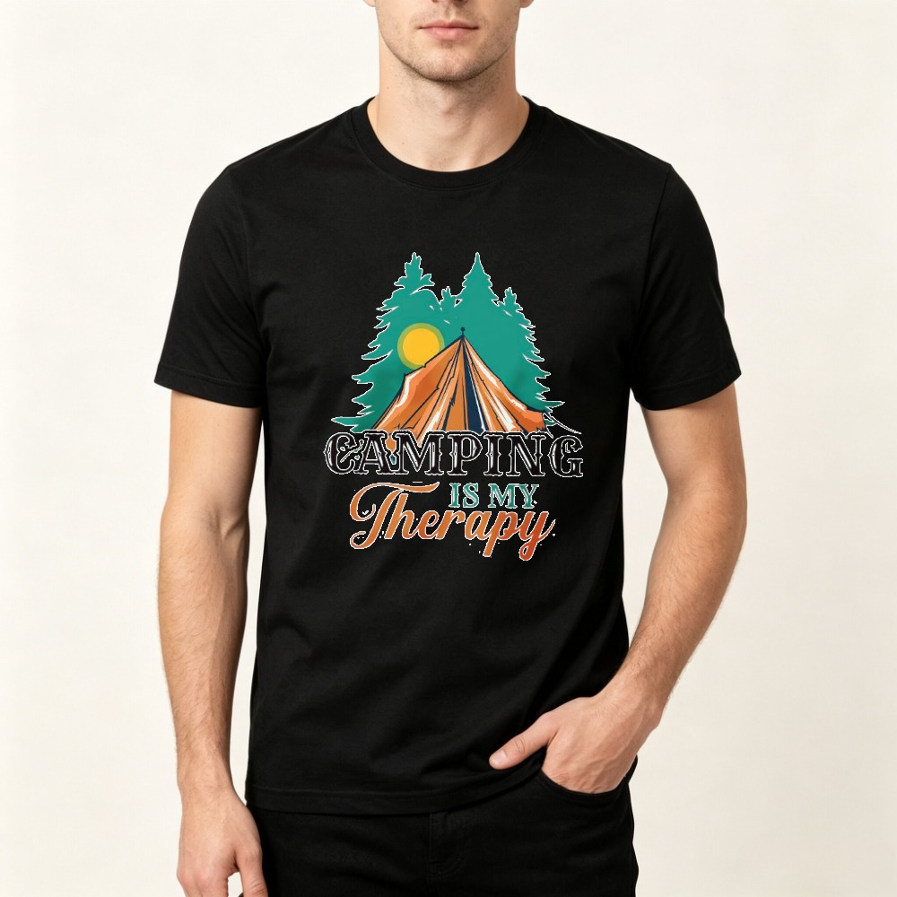 Camping Is My Therapy T Shirt  - Outdoor Adventure Therapy recension och pris