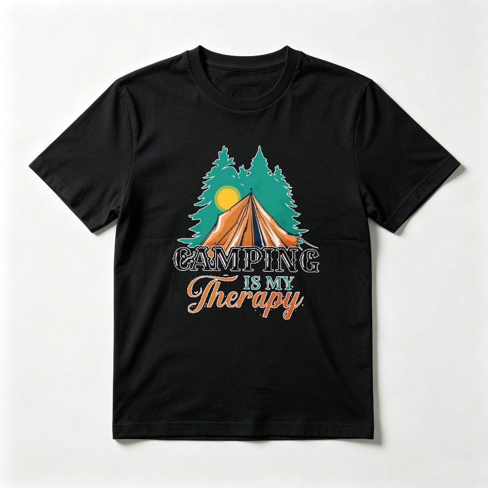 Camping Is My Therapy T Shirt  - Outdoor Adventure Therapy recension och pris