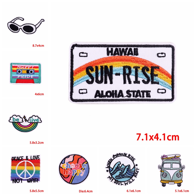 10PCS Iron On Patches Outdoor  - Outdoor Adventure Travel Show recension och pris