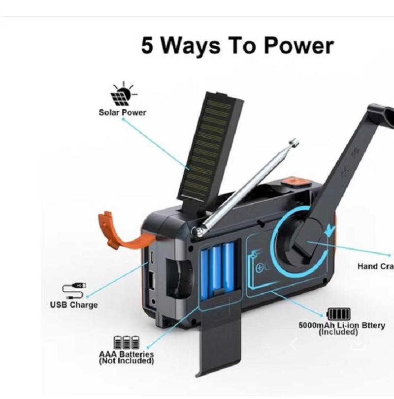 DAB/DAB+/FM Digital Radio with - Emergency Radio Solar recension och pris