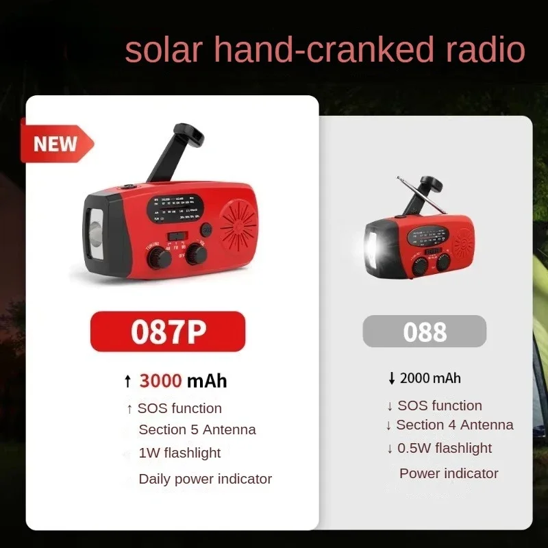 Portable Multifunctional Handh - Emergency Radio Solar recension och pris