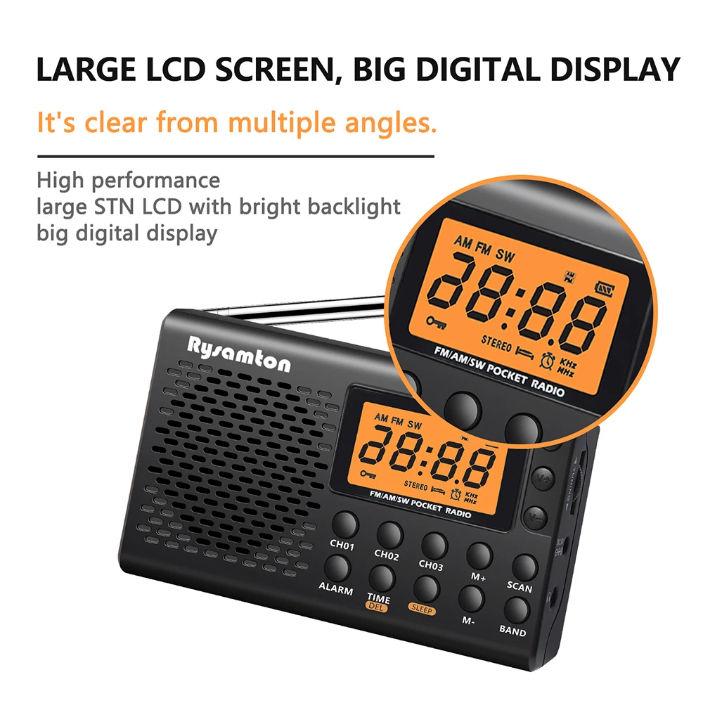 Portable Battery Radio FM Shor - Emergency Radio Solar recension och pris