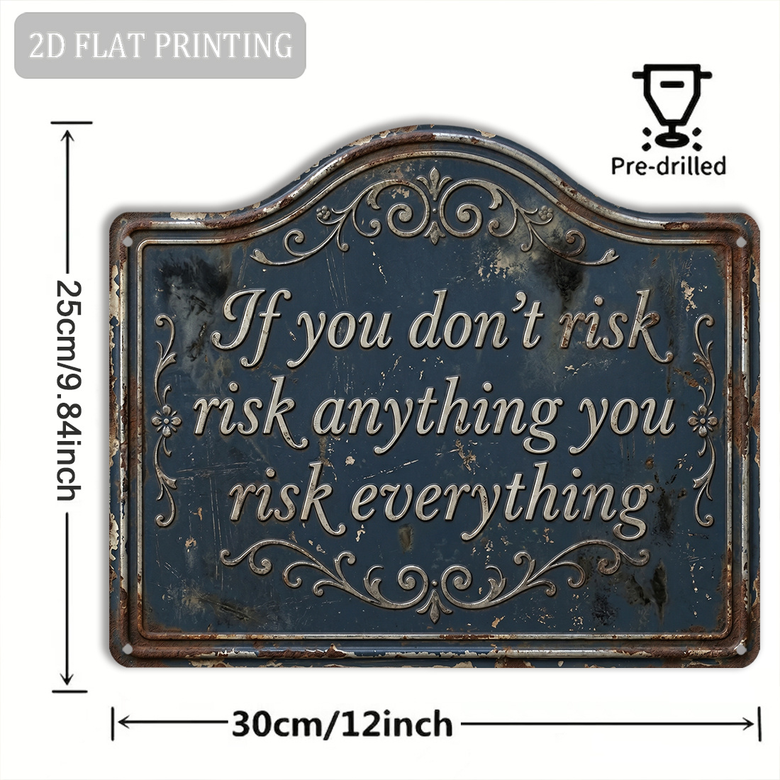 2D Flat,1pc, Inspirational Sig - Outdoor Adventure Quotes recension och pris